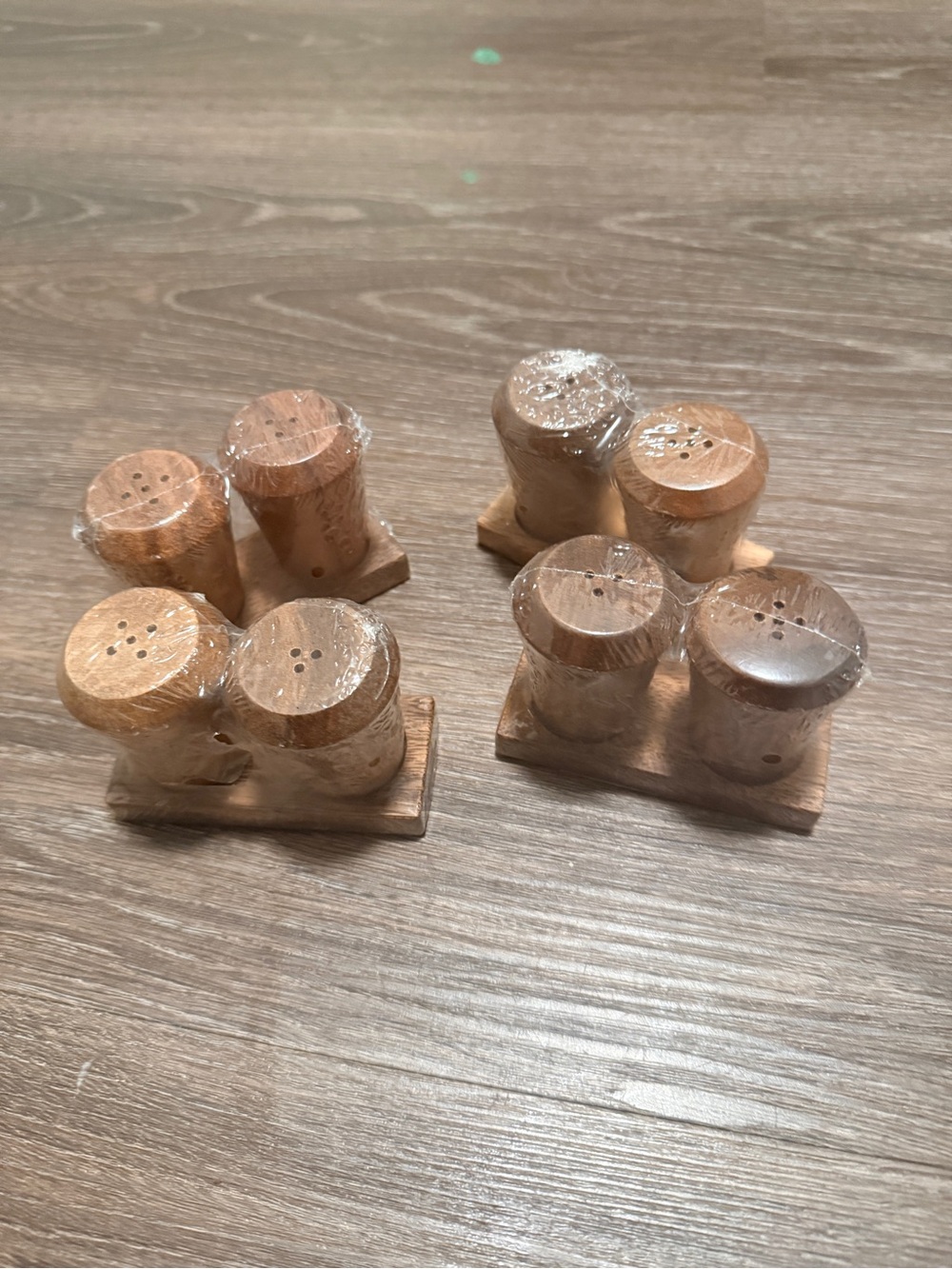 Wooden Salt and Pepper Shaker Set - Natural Brown - Home Accents